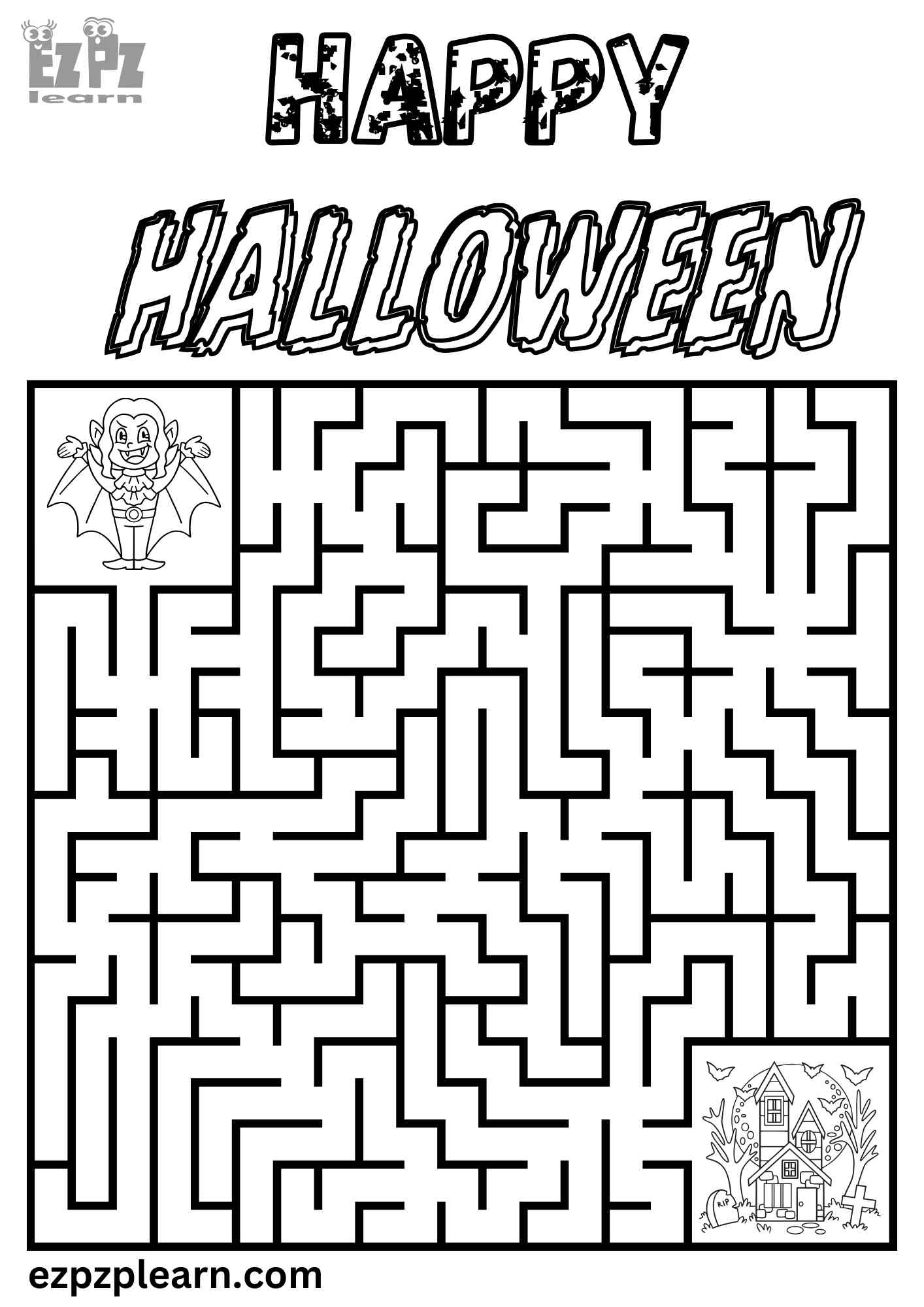 Halloween Holiday Maze 3 Great For Kids Free PDF Download